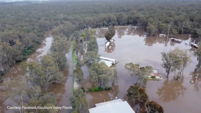 Crows star’s local club in Shepparton underwater after devastating floods