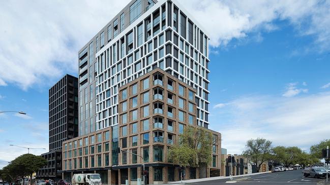 Geelong Quarter development at 44 Ryrie St has been completed. It includes the Holiday Inn Geelong hotel and suites and Ryrie Home apartments. Picture: Alan Barber