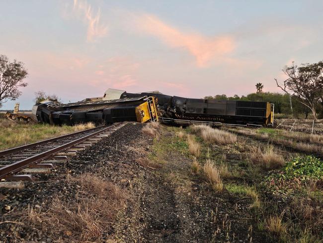 The WRA-class locomotives, post-collision. Picture: WATCO