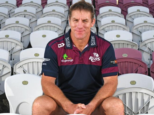 Reds Coach Brad Thorn.Queensland Reds rugby union team at Ballymore field. Wednesday January 23, 2019. (AAP image, John Gass)
