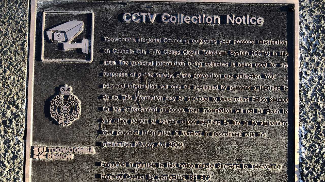 The plaques that are appearing around the Toowoomba CBD. Picture: Tobi Loftus