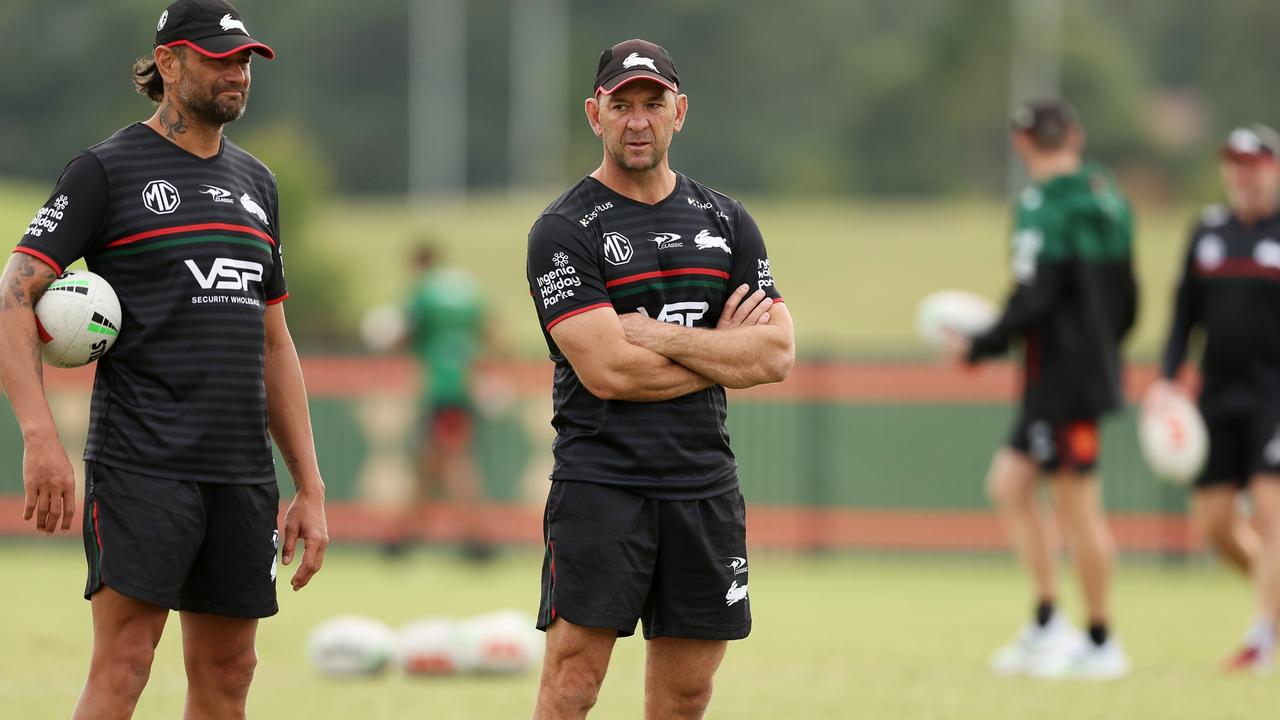 Rabbitohs head coach Jason Demetriou at training (Photo by Matt King/Getty Images)