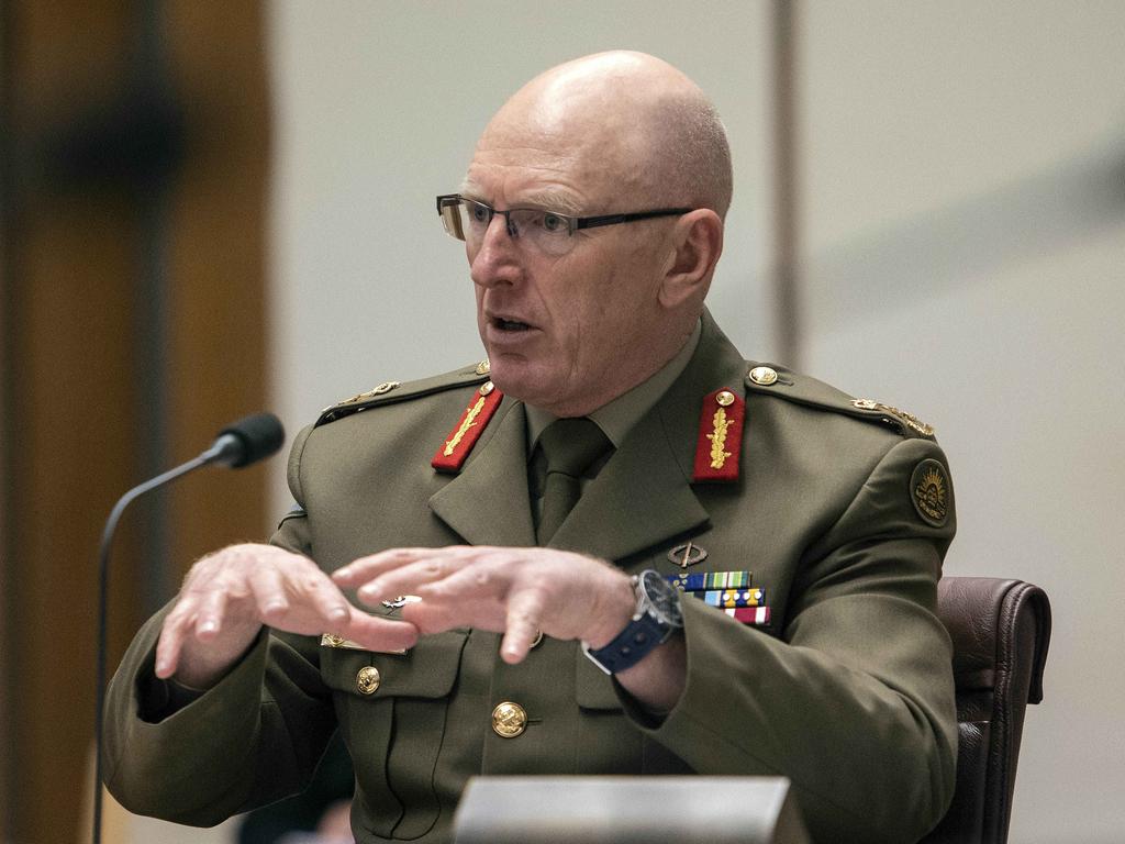 Covid-19 Task Force commander Lieutenant General John Frewen concedes vaccination rates will drop in the ‘short-term’ as people react to the news. Picture: NCA NewsWire /Gary Ramage