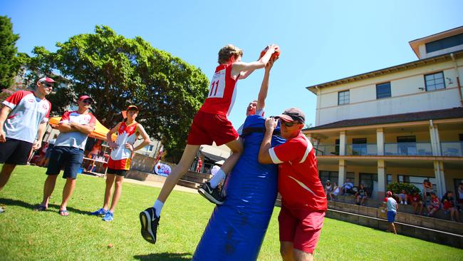 The Mosman Swans Juniors AFL season launch in February this year. Picture: Phillip Rogers