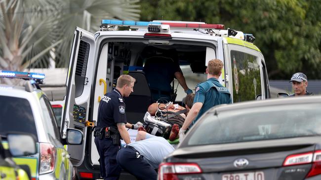 Police established a crime scene at a Woomoola Street residence in Woree where 38-year-old woman Crystal Ratcliffe was pronounced dead. Picture: Marc McCormack