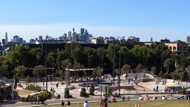 The local skatepark at Erskineville, inner Sydney.