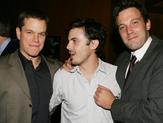 Matt Damon, Casey Affleck and Ben Affleck have been friends since childhood. Picture: Kevin Winter/Getty Images