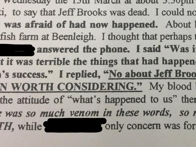 Letter sent by former boss of Jeffrey Brooks. Download the Dead Wrong podcast.