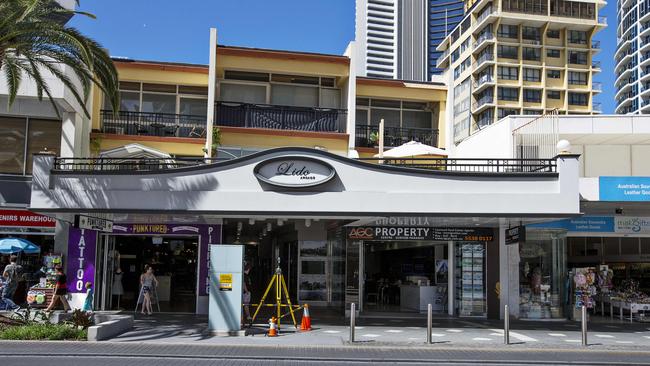 Exterior of the Lido Arcade in Surfers Paradise for Quentin Tod column. . Picture: Jerad Williams