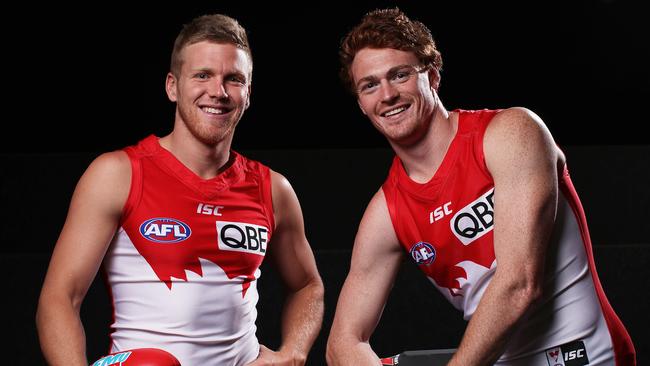 Dan Hannebery and Gary Rohan are set to leave the Swans. Picture: Phil Hillyard