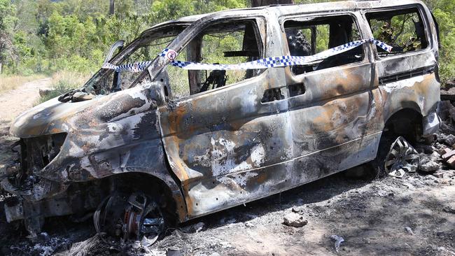 A stolen car torched at Nerang.