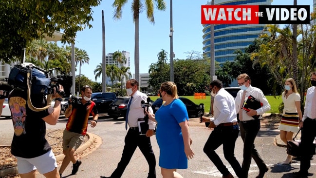 Zach Rolfe arrives at the Supreme Court on Thursday