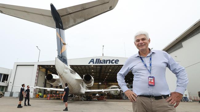 Scott McMillan at Alliance’s Brisbane base Picture: Lyndon Mechielsen