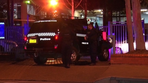 Penrith police station. Picture: 7 News