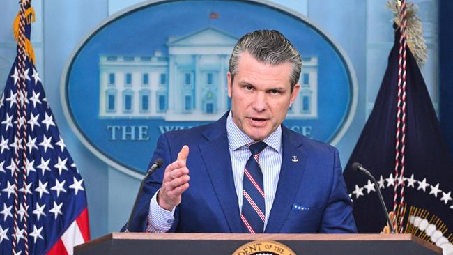 US Secretary of Defense Pete Hegseth. Picture: AFP