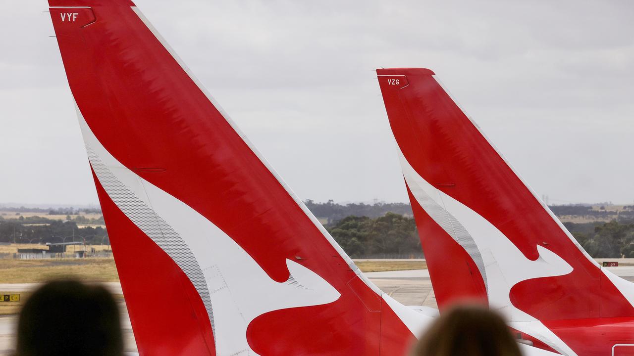 Qantas released its half-yearly results on Thursday. Picture: NCA NewsWire / Ian Currie