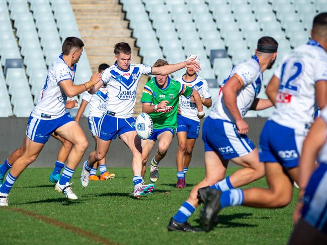 Canterbury's Mitchell Woods at Campbelltown Stadium. Picture: Thomas Lisson