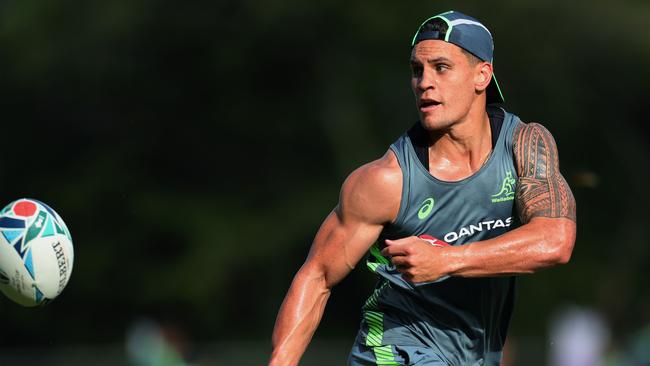 Matt Toomua during a Wallabies training session. (Photo by Dan Mullan/Getty Images)