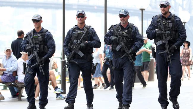 Sydneysiders should get used to seeing police officers carrying machine guns.