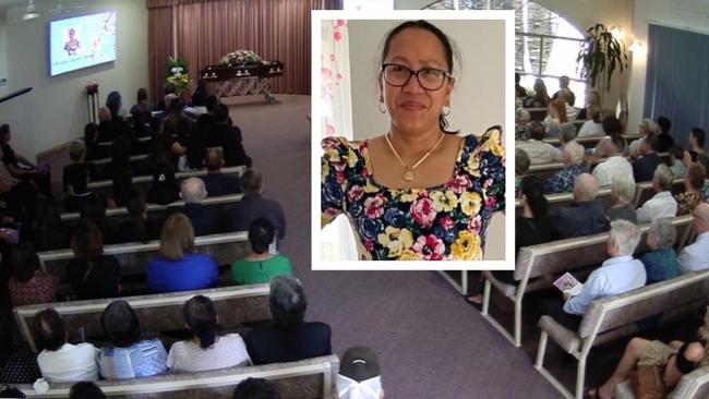 The funeral of beloved Maryborough wife and mother Christine Lyness, who died in a car crash involving an alleged stolen car.