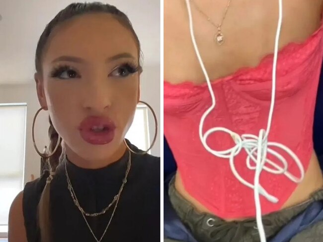 A TIKTOK star shared how a revealing tank top almost got her kicked off the flight.Jacy told her followers how the flight attendant “harassed her” for wearing a corset top on the plane. In the video, she explains how she got pulled aside and told to cover up.