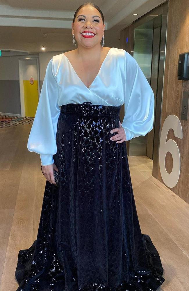 Deborah Mailman ready for the Logies. Picture: Instagram