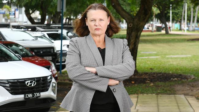 President of the Chamber of Commerce Miranda Mears said business affordability, connectivity to the regions, and improving the Townsville CBD needed to be priorities. Picture: Shae Beplate.