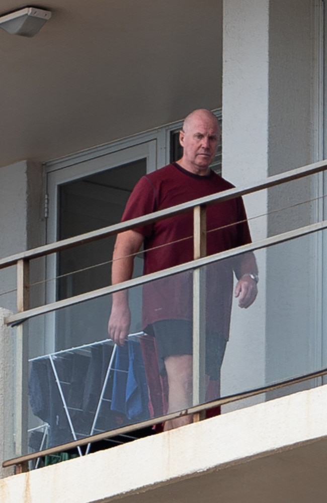 Darren Wick on his seaside balcony in Sydney. Picture: Tom Parrish