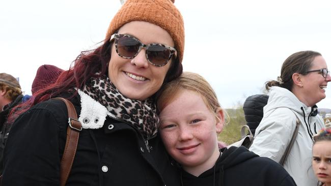 Kate and Indi-Rose Badger at Finke Desert Race 2022. Picture: (A)manda Parkinson