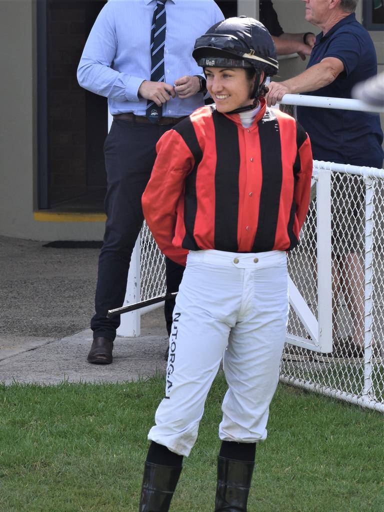 Jockey Tegan Harrison at Clarence River Jockey Club in Grafton on Tuesday, 2nd February, 2021. Photo Bill North / The Daily Examiner