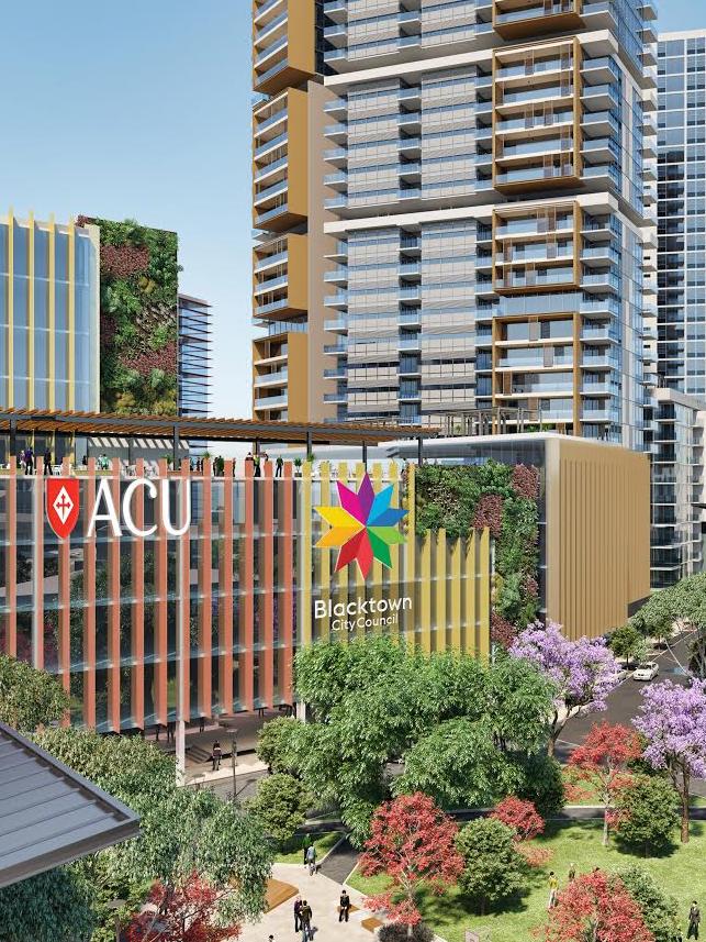 The Blacktown CBD will be transformed in the coming years with the construction of the ACU’s Blacktown campus. Picture: Supplied