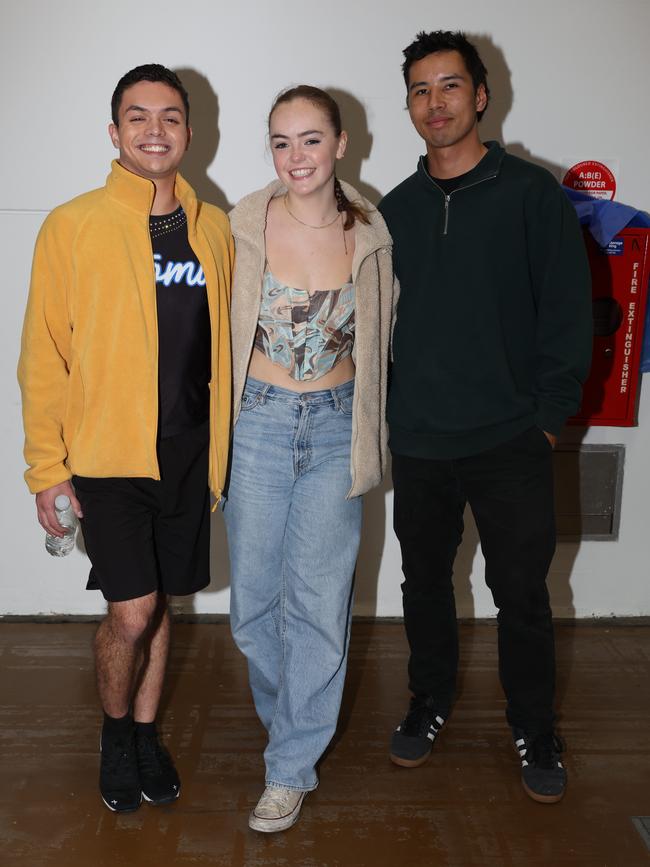 MELBOURNE, AUSTRALIA - JUNE 30 2024Chris, Julia and Reed attend the All Star Cheerleading Federation Winterfest competition held at the Melbourne Convention and Exhibition Centre.Picture: Brendan Beckett