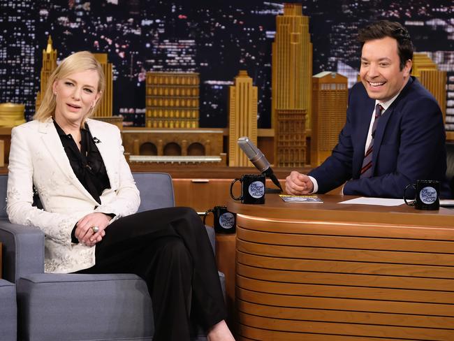 Cate Blanchett made an appearance on the Tonight Show starring Jimmy Fallon where she attacked Donald Trump. Picture: Theo Wargo/Getty Images for NBC