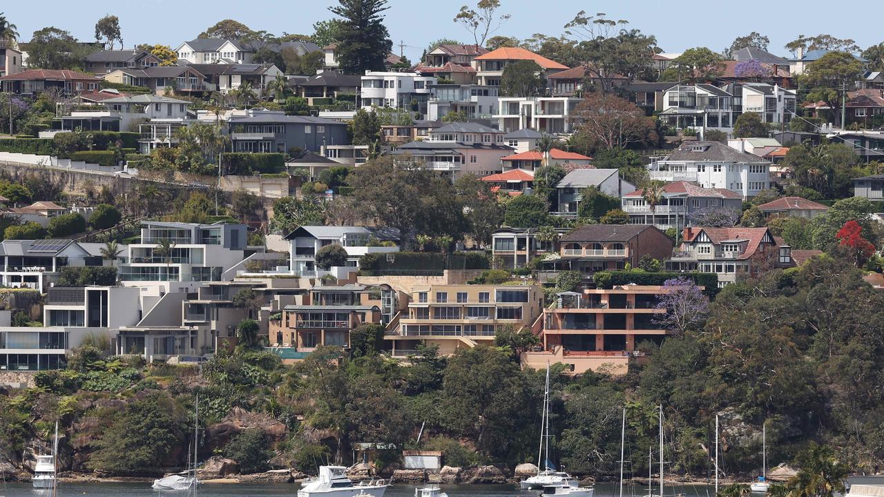 Sydney’s housing market sat between Perth and Melbourne, but prices were still above average with a median value of $1.1m. Picture: NewsWire / David Swift