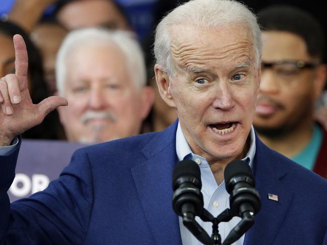 Democratic standard bearer Joe Biden has cemented his comeback on Super Tuesday. Picture: AP