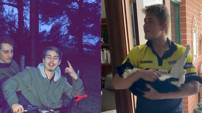 Alex Wait, 20, and Harley Litzow, 23, who tragically died when the ford ute they were in hit a tree at Nuriootpa on Saturday. Picture: Facebook