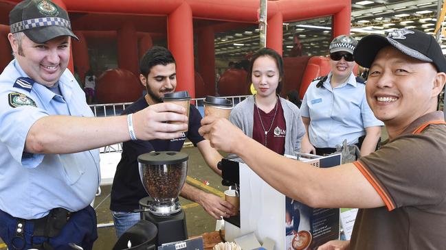 Coffee with a Cop at the festival. Picture: Fairfield Council