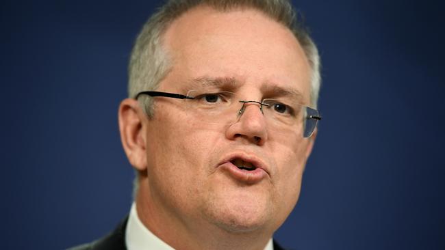 Federal Treasurer Scott Morrison says the Coalition took its corporate tax cuts to an election and they’ll continue to try to legislate them. Picture: AAP