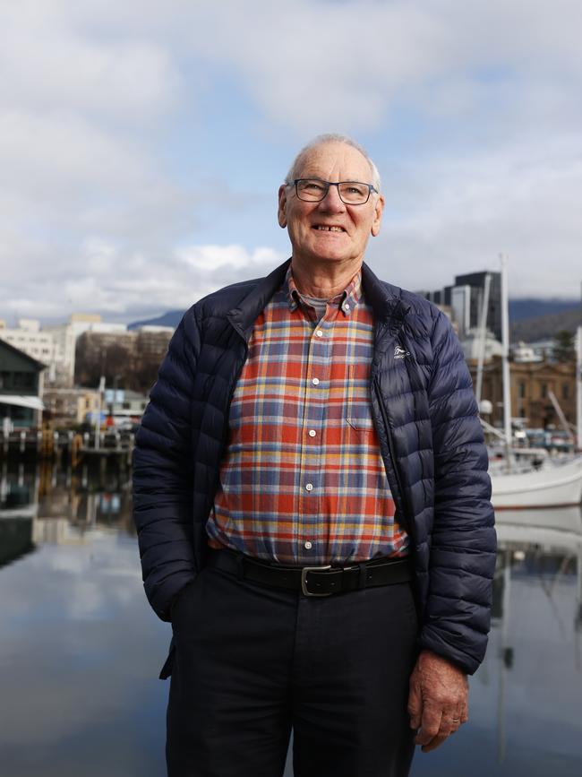 Retired vet Andrew Nicholson says volunteering is a nice way to utilise his skills while also escaping Tassie’s winter weather. Picture: Nikki Davis-Jones