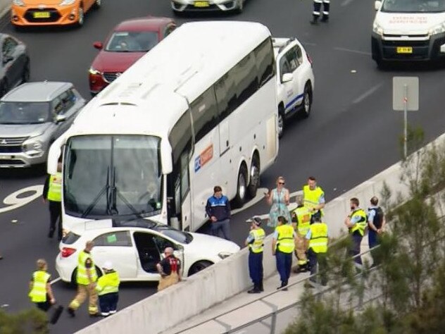 school bus with students rolls