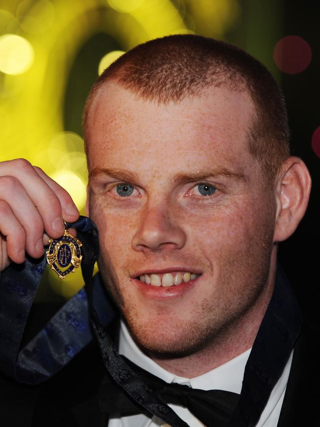 Cooney with the award that now embarrasses him.