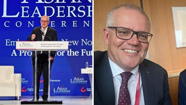 Scott Morrison has laid blame for tensions between Australia and China in a speech where he spruiked his Covid response as world class. Picture: Supplied