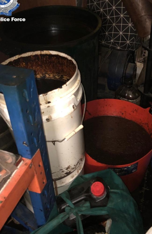 Police have discovered a drug lab and underground bunker in a Banora Point home. Photo: NSW Police