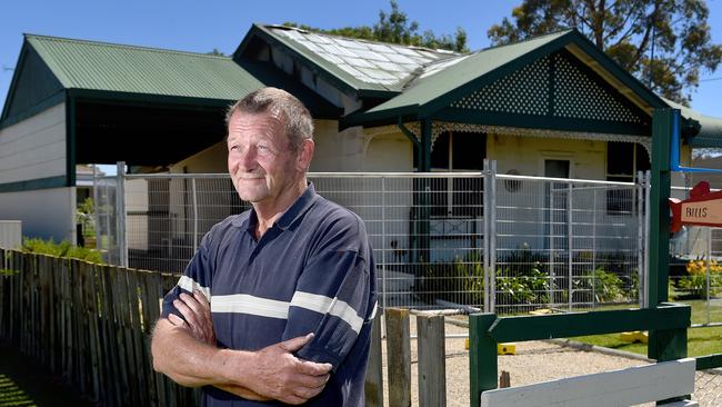 Nangwarry resident Frank Vandenheide has had two neighbouring properties gutted by fire in recent months. Picture: Naomi Jellicoe