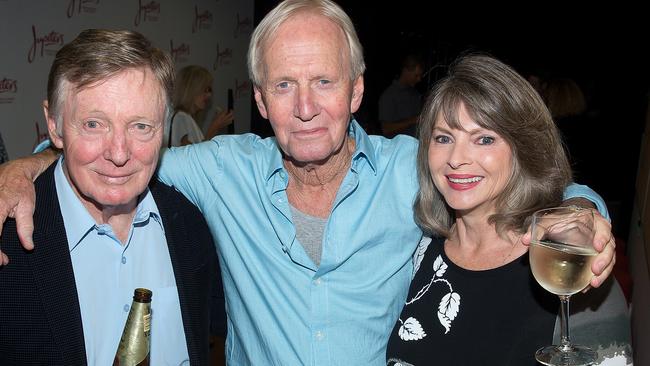 John "Strop" Cornell, Paul Hogan and Delvene Delaney. Picture: Supplied