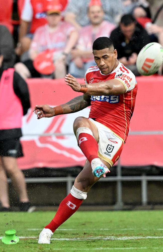 Jamayne Isaako will take shots on goal for the Dolphins. Picture: Getty Images