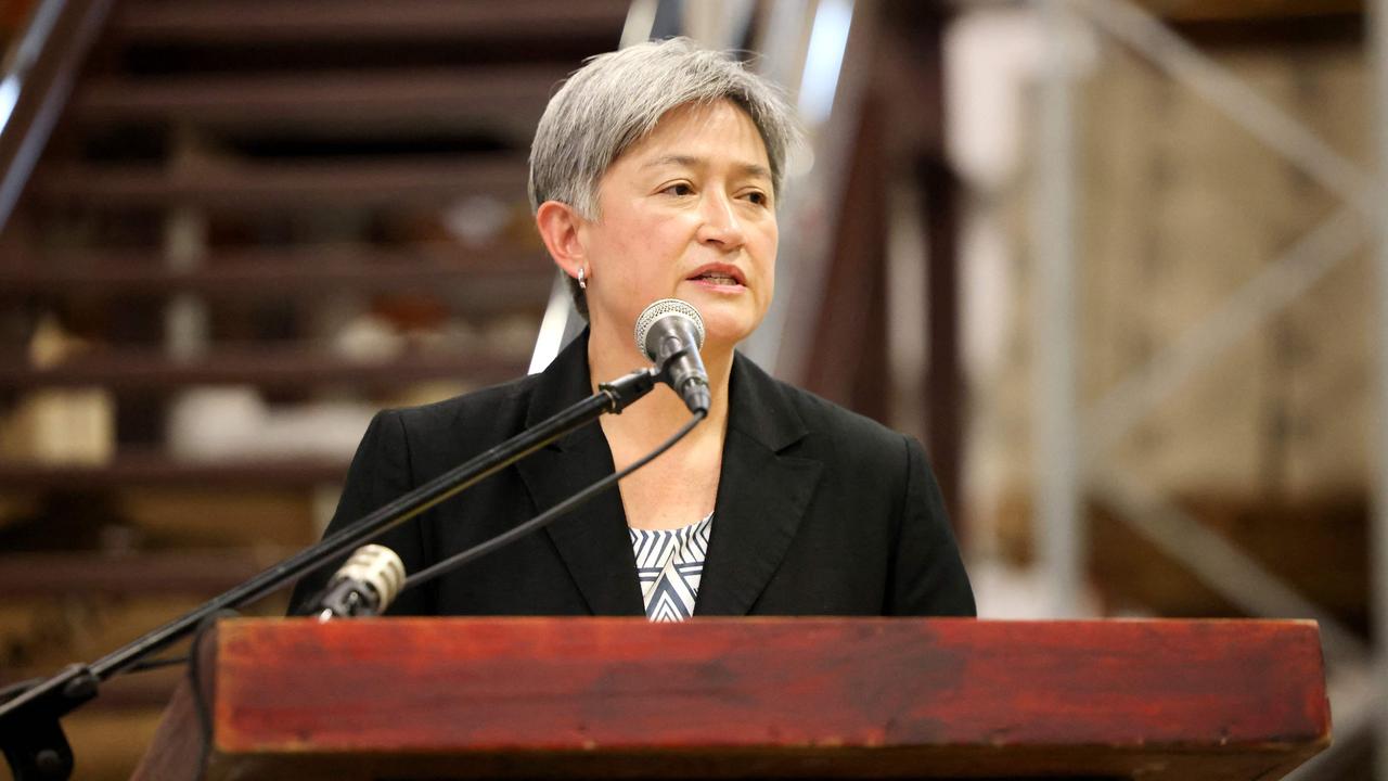 Foreign Affairs Minister Penny Wong renewed calls for Beijing to end its tariffs on Australian products. Picture: AFP Photo / Department of Foreign Affairs and Trade / Sarah Friend