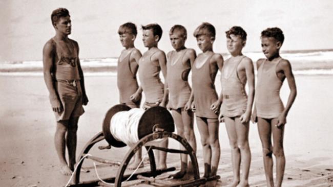 Surfers Paradise Surf Life Saving Club Nippers in the 1930s.