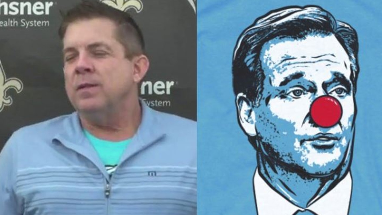 Was Sean Payton Sporting Barstool's Roger Goodell Clown Shirt On Wednesday?  - CBS Boston