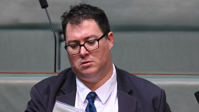 George Christensen in the House of Representatives in Canberra. File picture